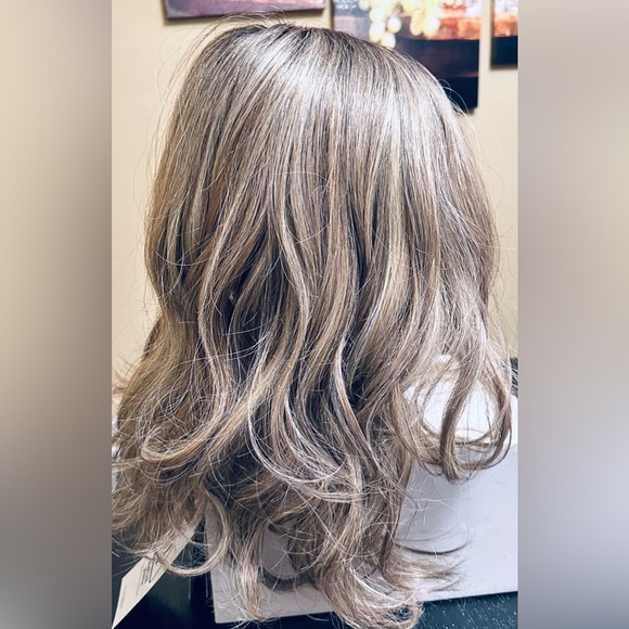 Raquel Welch 14" Wavy Top Billing Top-of-The-Head Hairpiece RL12/22SS Cappuccino - Picture 2 of 16